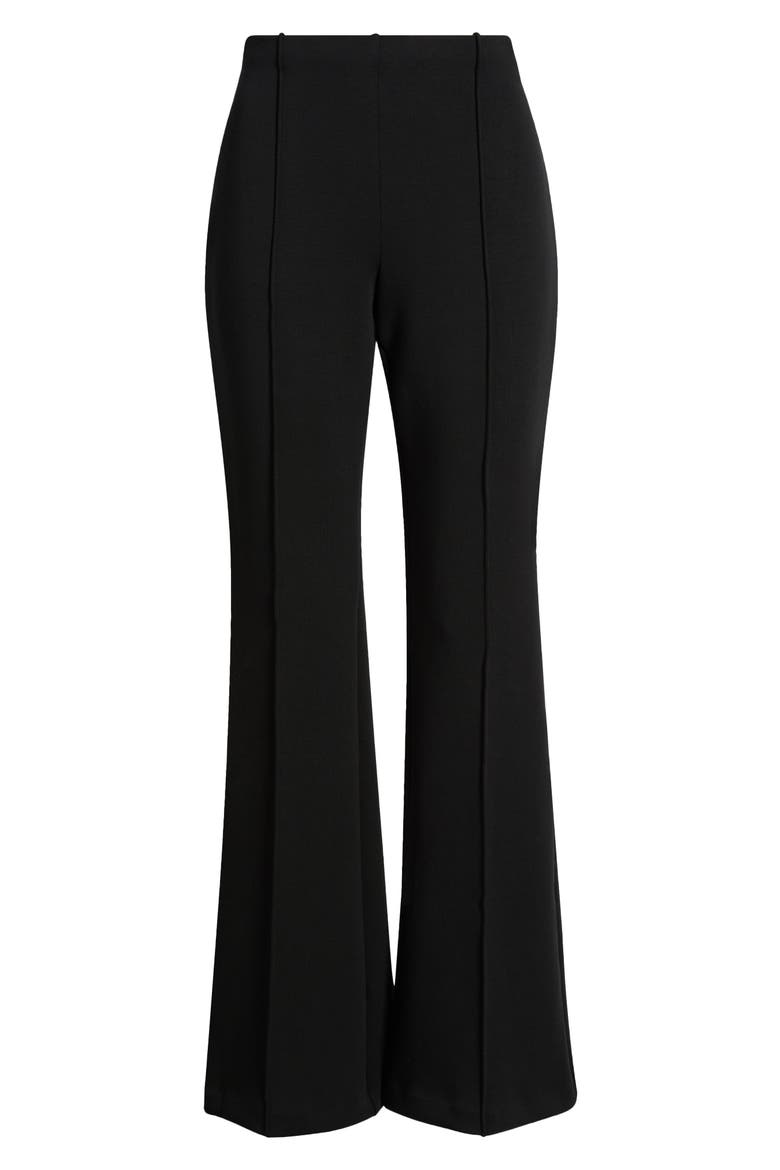 The Muse Flare Trousers, Alternate, color, BLACK