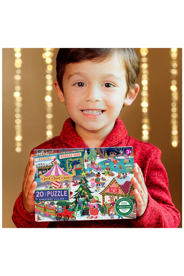 Kids' Christmas Village 20-Piece Puzzle, Alternate, color, MULTI