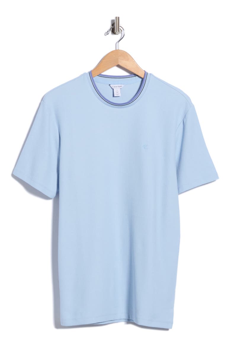 Tipped Microwaffle T-Shirt, Main, color, CASHMERE BLUE
