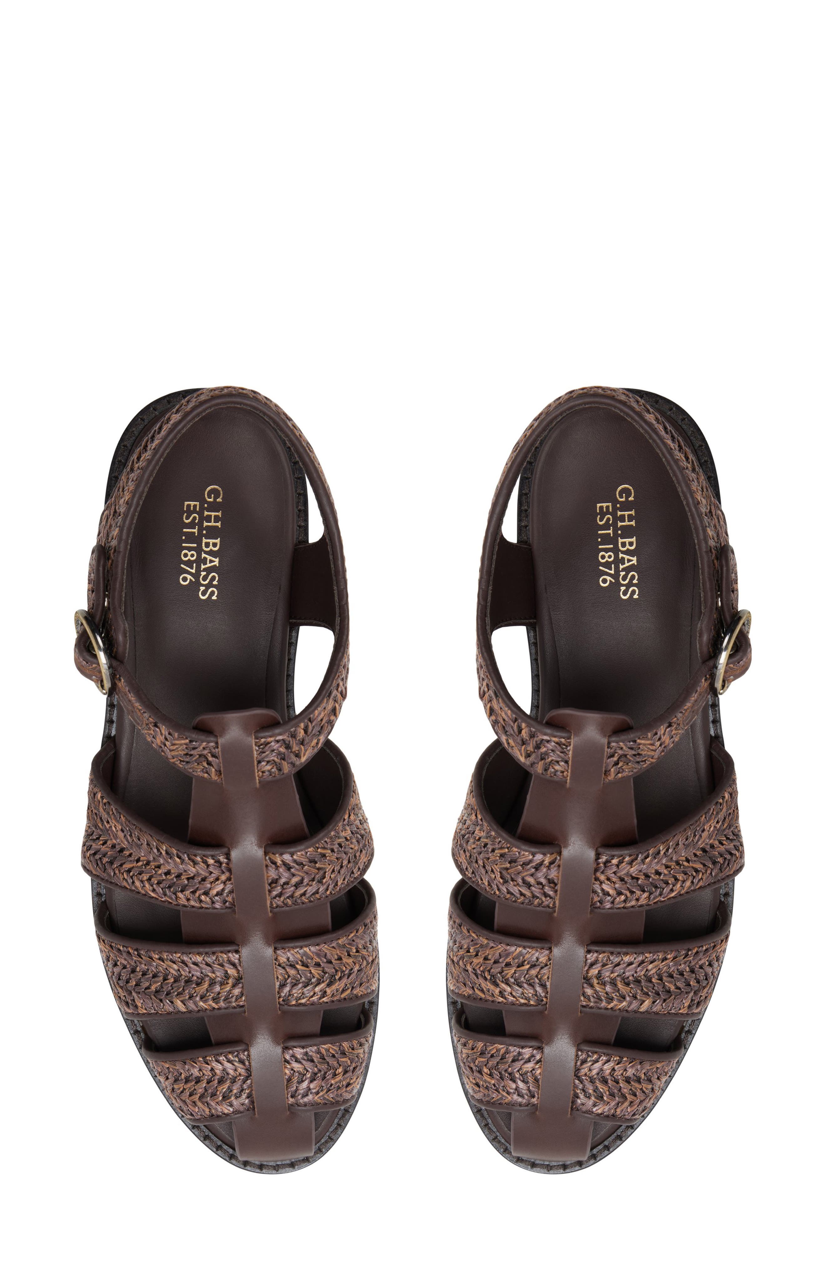 G.H.BASS Fisherman Sandal, Alternate, color, Medium Brown