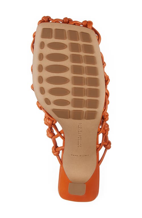 Bottega Veneta Knotted Weave Pump In Burned Orange