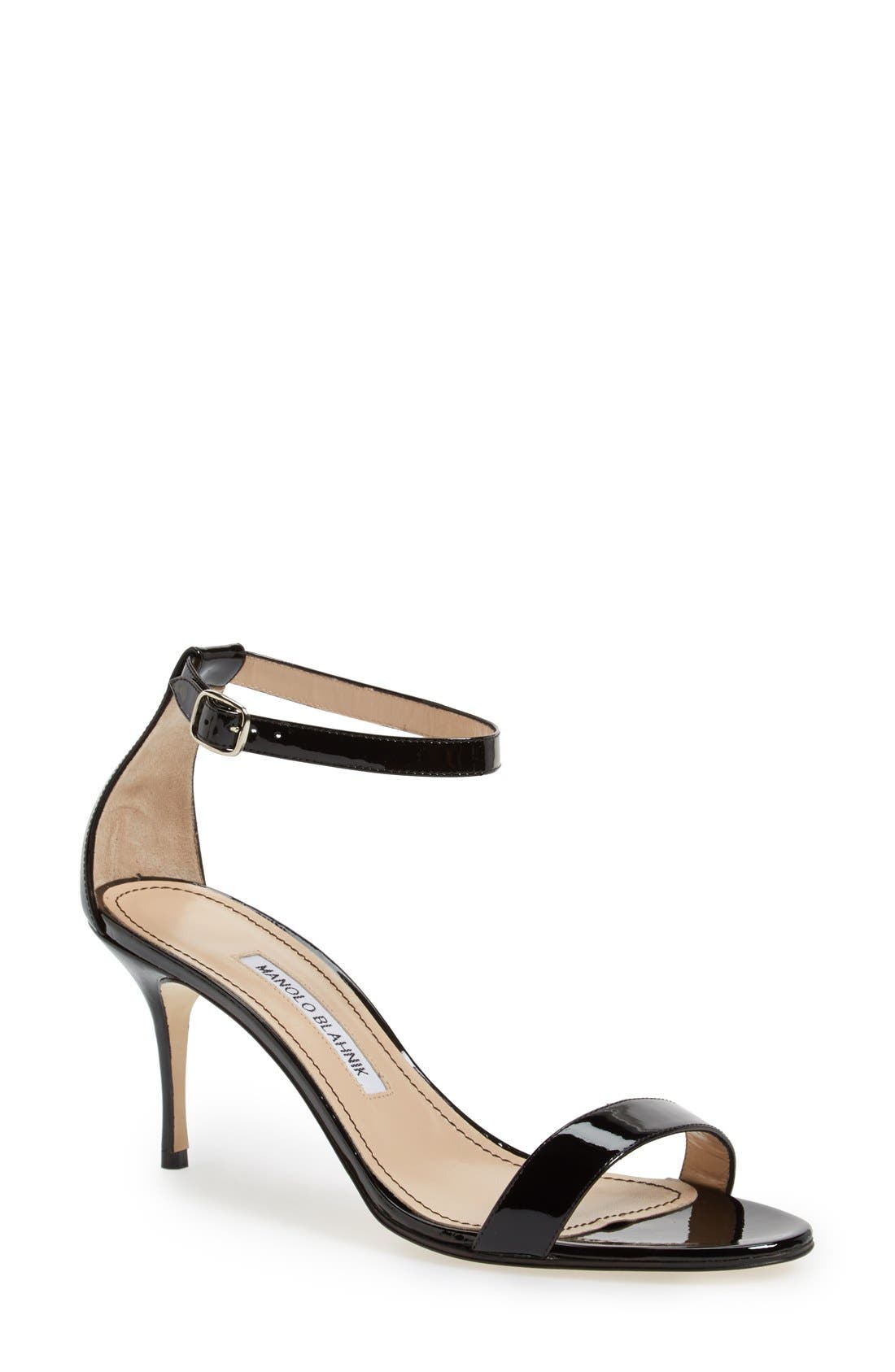 Manolo Blahnik 'Chaos' Ankle Strap Sandal, Main, color, 