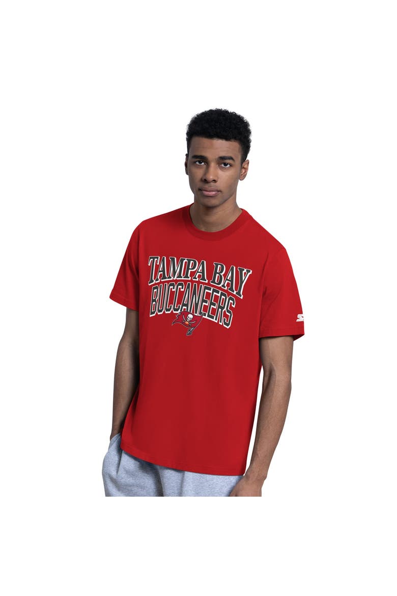 Men's Starter  Red/Heather Gray Tampa Bay Buccaneers Two-Pack Logo T-Shirt Set, Alternate, color, Red