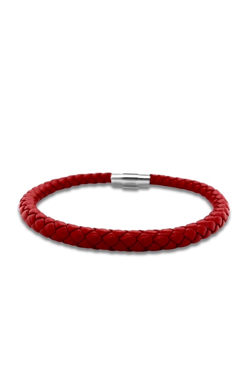 Tendril Braid Men's Cuff, Main, color, White