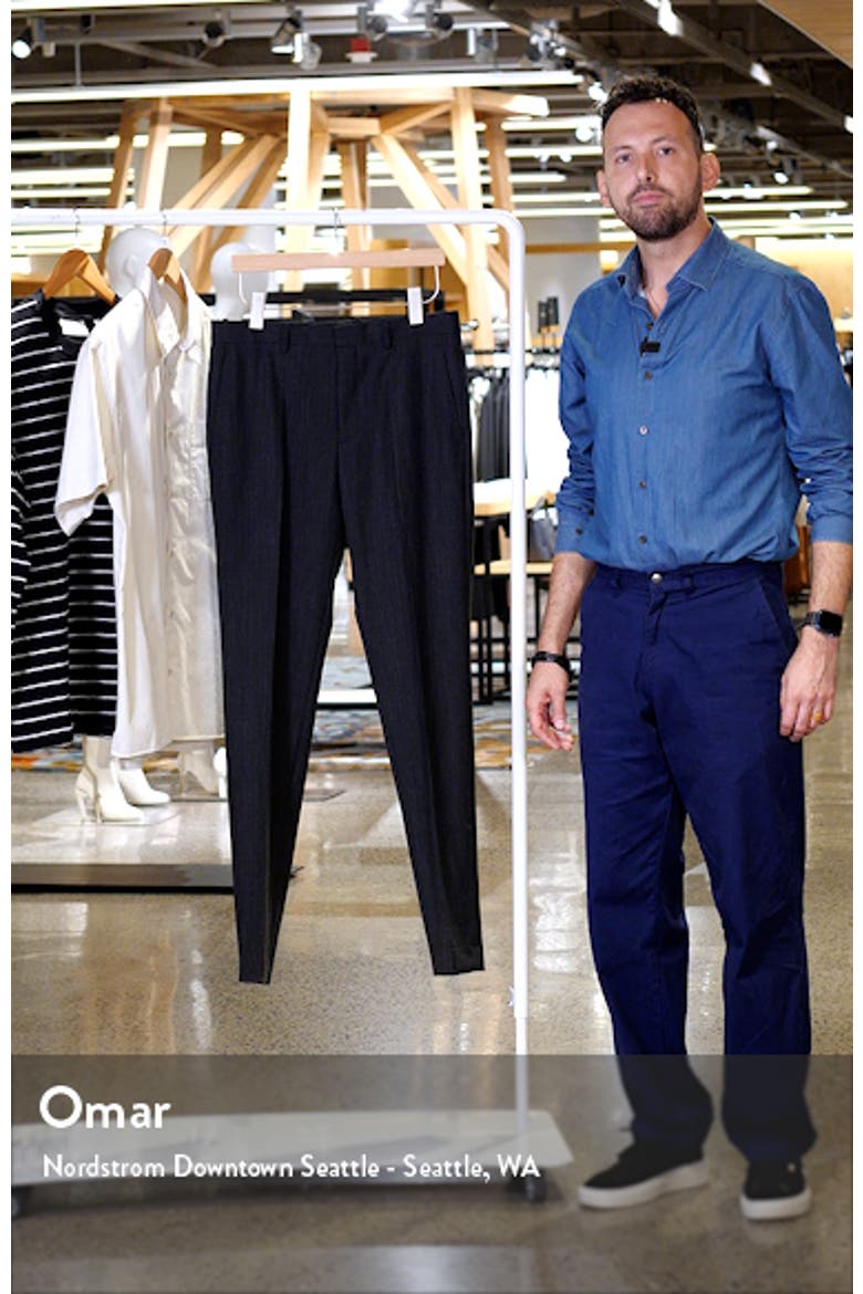 Mayer Herringbone Wool Blend Flannel Dress Pants video