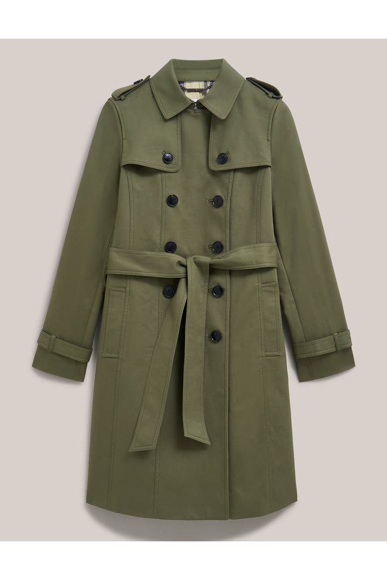Skylar Belted Trench Coat, Alternate, color, Olive Green