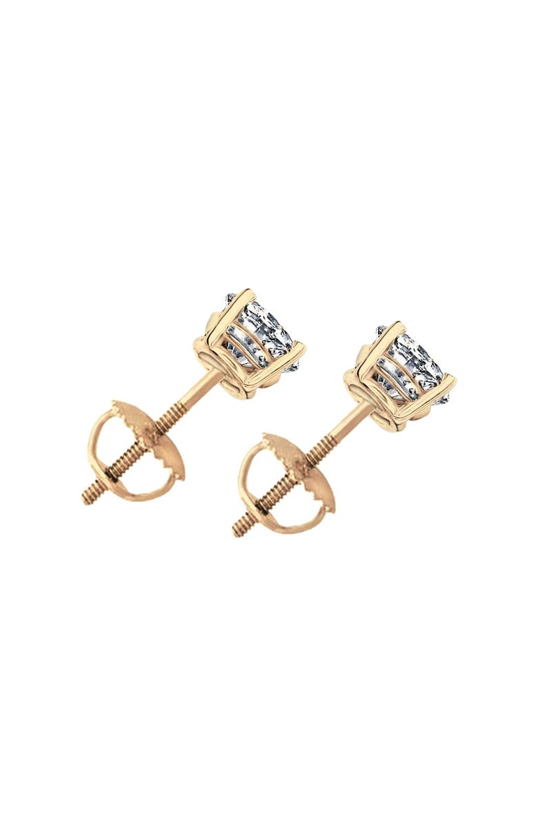 Bliss Diamond Certified 2.00Ct TW Diamond Studs Screw Back 14k Gold Lab Grown, Alternate, color, 