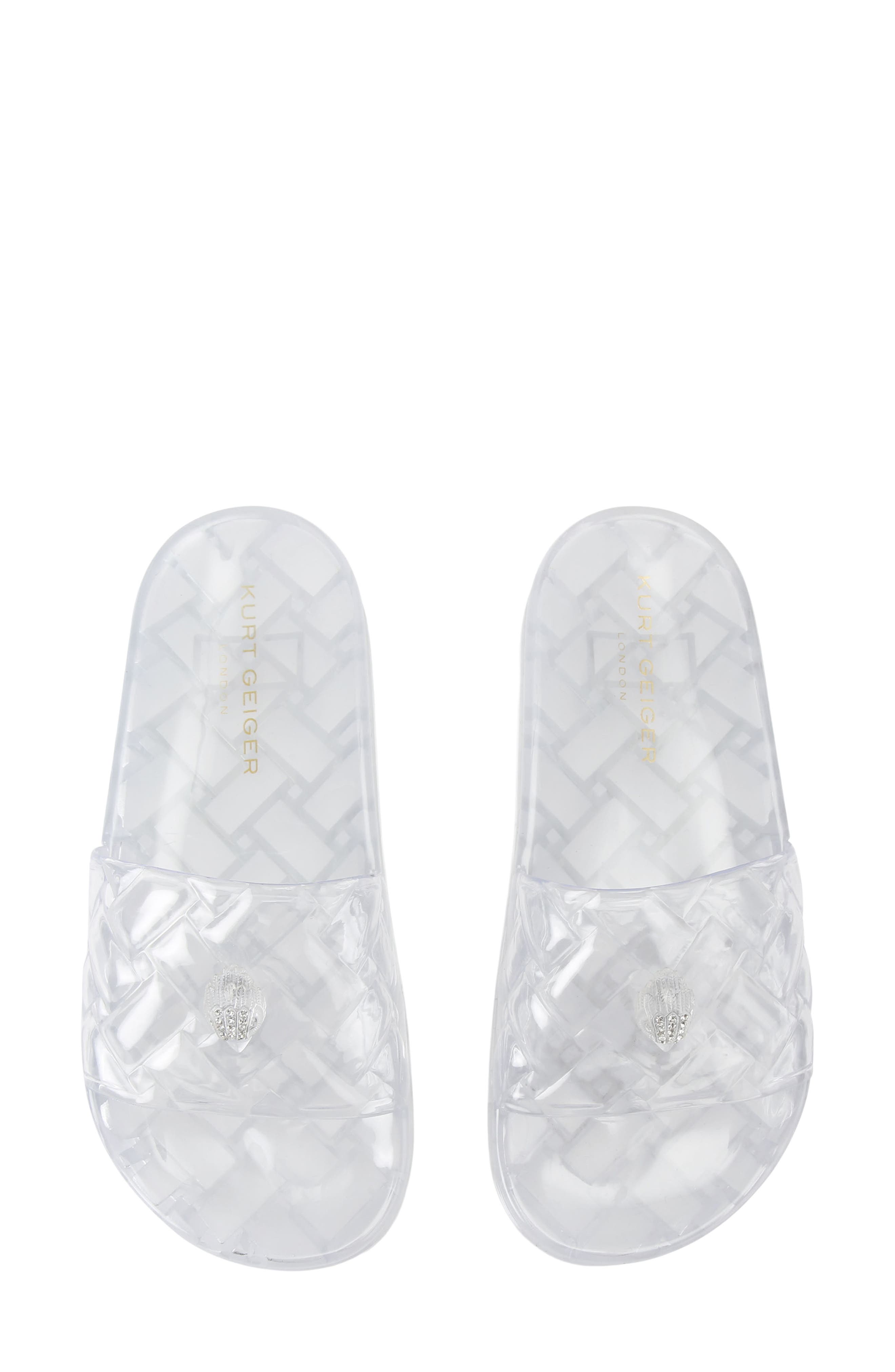 Meena Jelly Slide Sandal, Alternate, color, CLEAR
