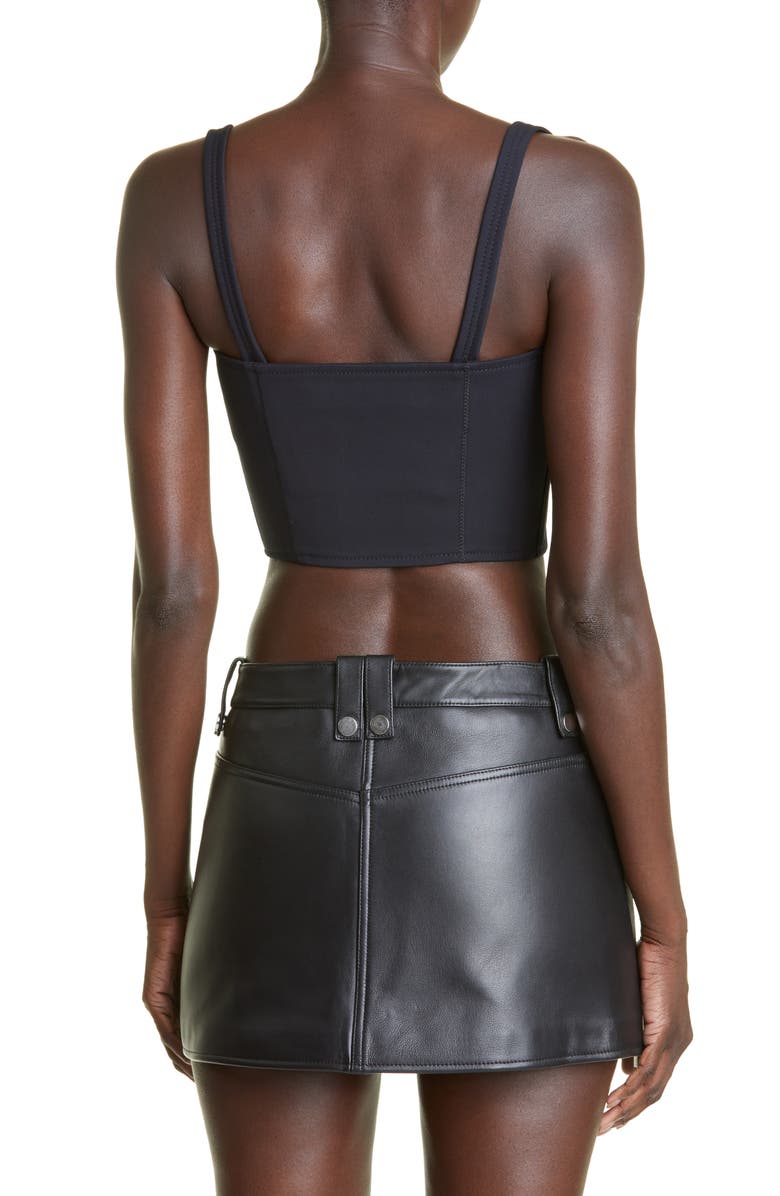 Dion Lee Double Arch Cotton Blend Bustier Top, Alternate, color, 