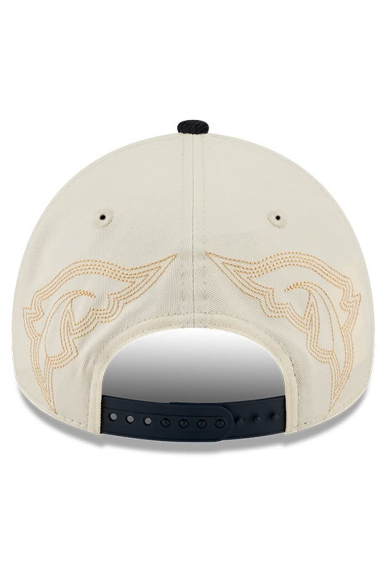 Men's New Era Stone Minnesota Twins Western Stitch 9FORTY A-Frame Adjustable Hat, Alternate, color, Stone
