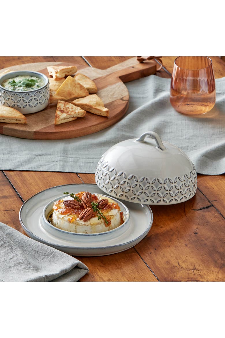 Bistro Brie Baker Grey Oven-Safe Baking Dish for Entertaining, Alternate, color, Grey