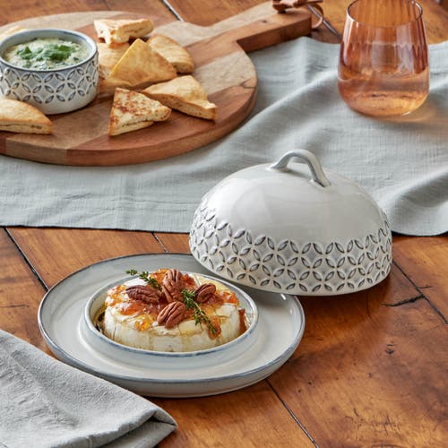 Tag Bistro Brie Baker Grey Oven-safe Baking Dish For Entertaining In Gray