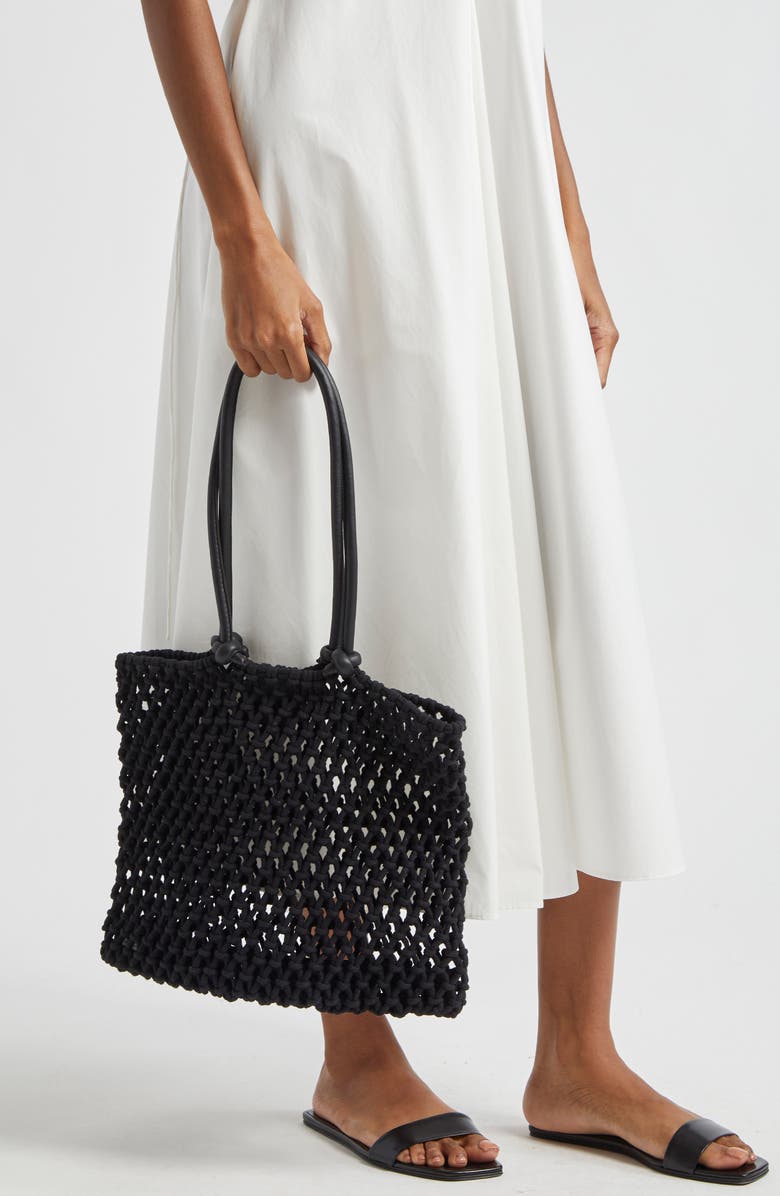 Clare V. Sandy Woven Market Tote, Alternate, color,