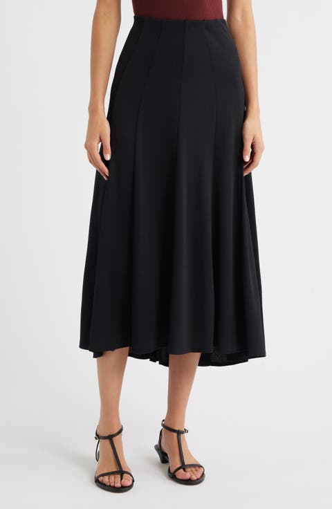 Fluted Seam Sweate Skirt