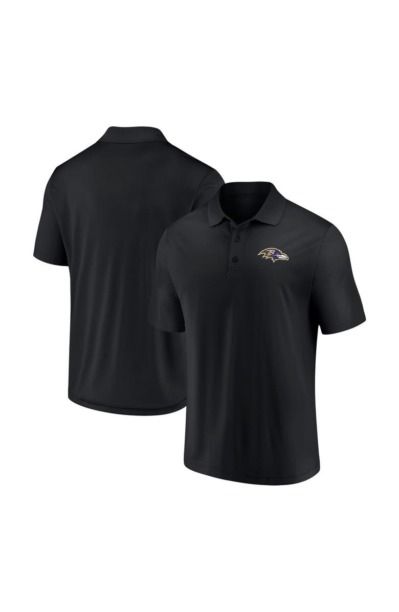 FANATICS Men's Fanatics Branded Black Baltimore Ravens Component Polo, Main, color, 