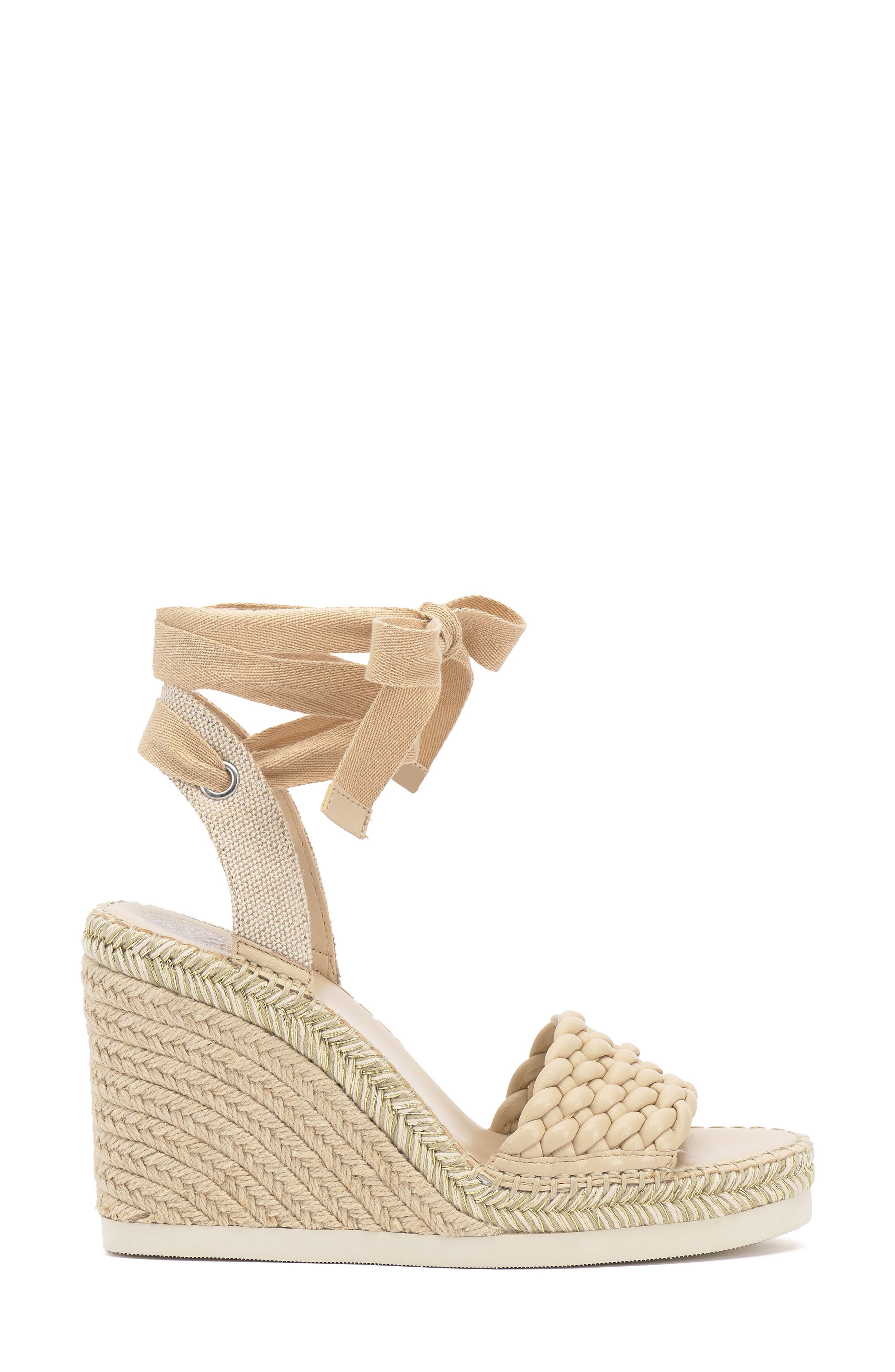 Bryleigh Espadrille Wedge Sandal, Alternate, color, BONE/ NATURAL