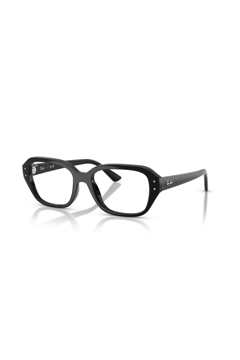 53mm Square optical glasses, Main, color, Black