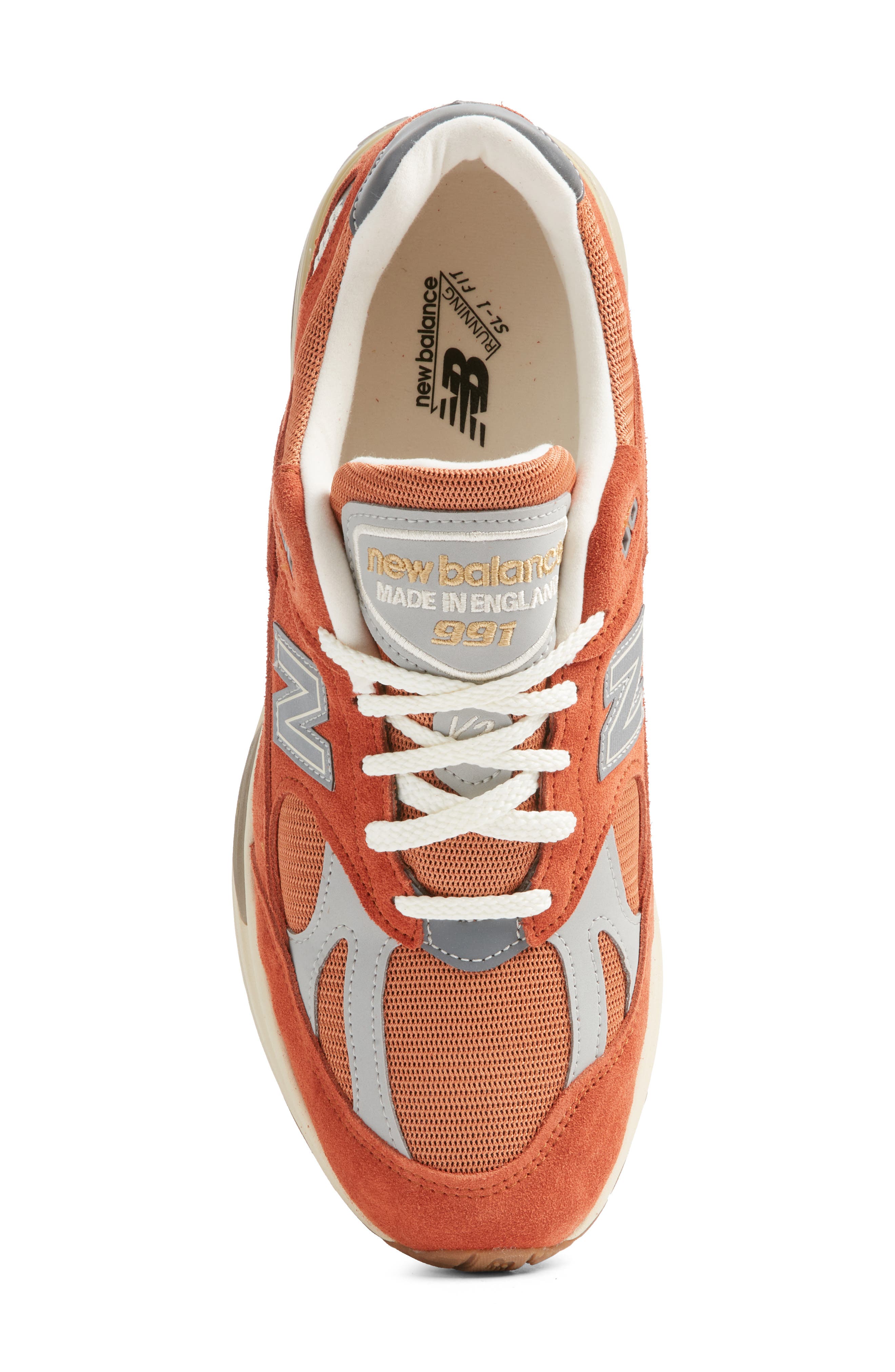 New Balance Gender Inclusive Made in UK 991 v2 Sneaker, Alternate, color, Potters Clay/ Raw Sienna