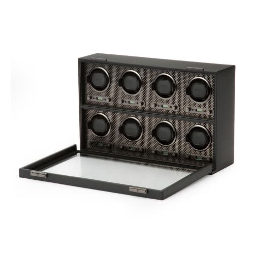 Wolf Axis 8-piece Watch Winder In Black