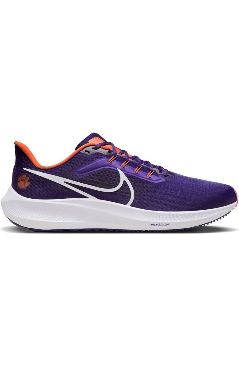Nike Unisex Nike Purple Clemson Tigers Zoom Pegasus 39 Running Shoe, Main, color,