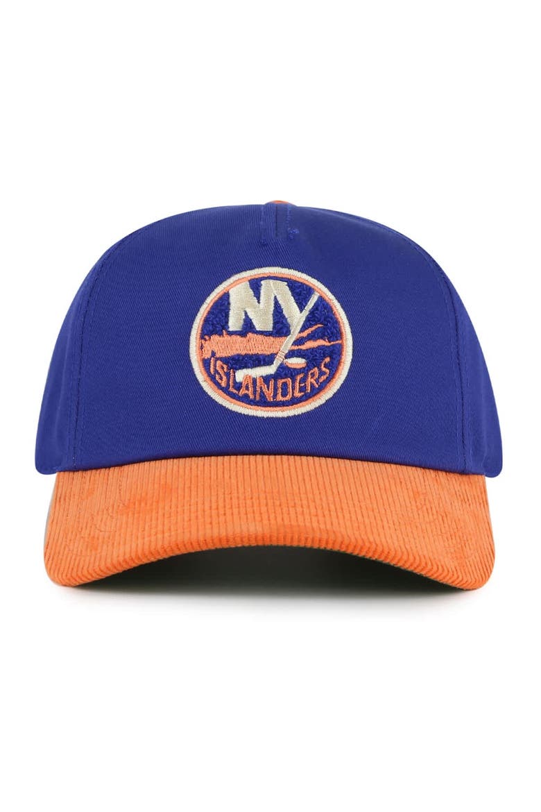 Men's American Needle  Royal/Orange New York Islanders Burnett Adjustable Hat, Main, color, Royal
