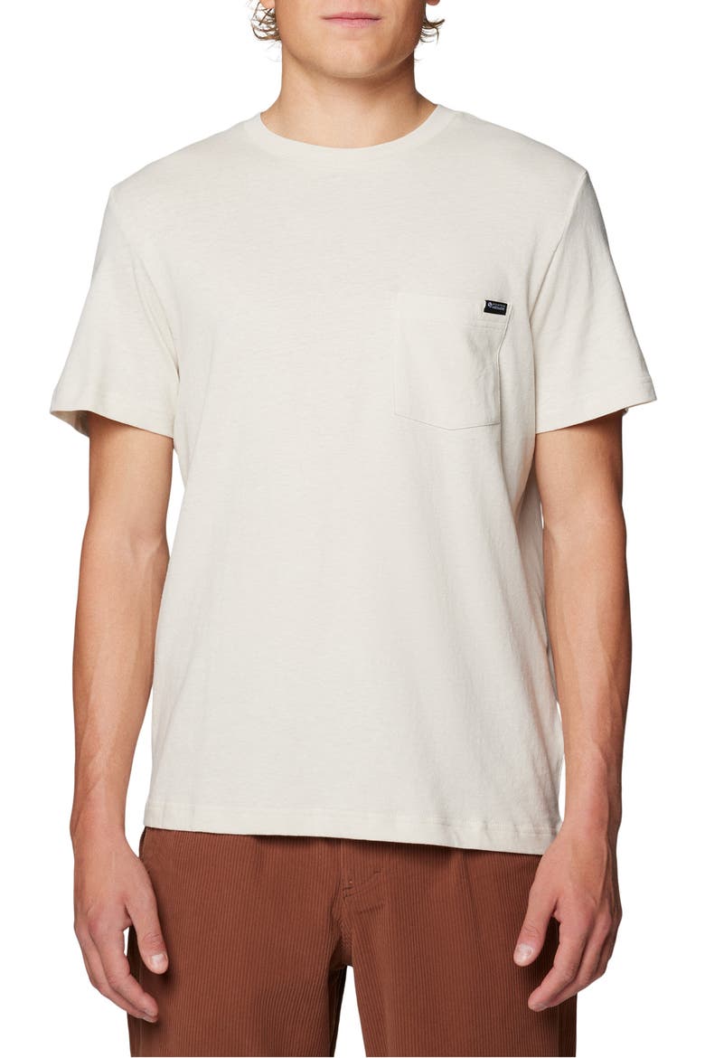 On Edge Organic Cotton & Hemp T-Shirt, Main, color, STONE
