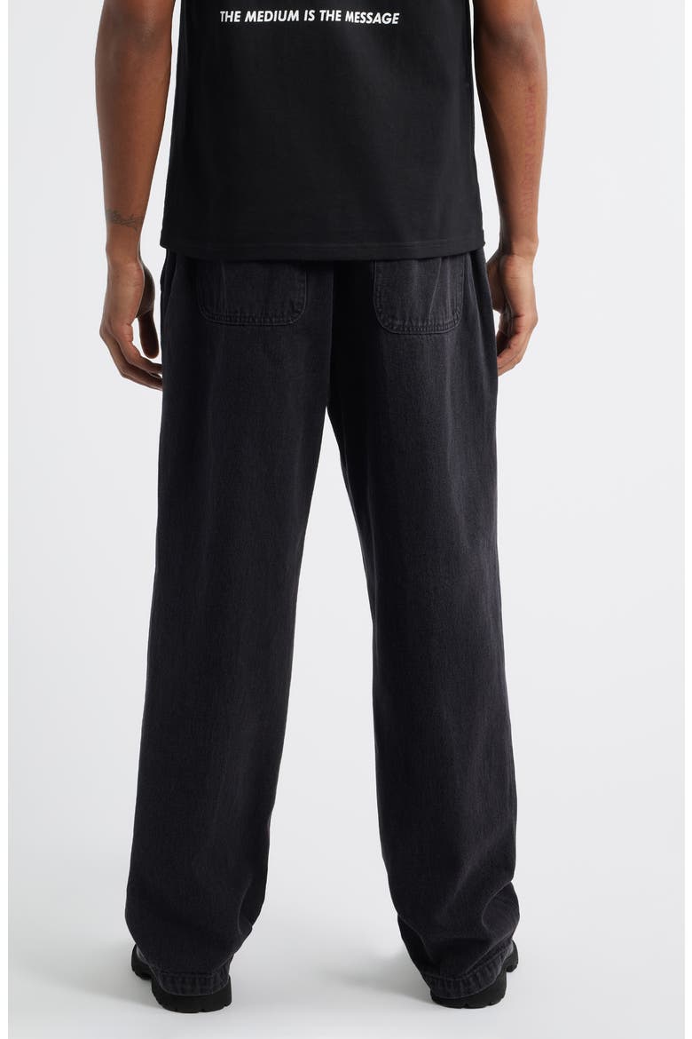 Easy Elastic Waist Jeans, Alternate, color, WASHED BLACK
