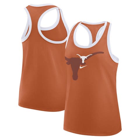 Women's Nike Texas Orange Texas Longhorns Primetime Tri-Blend Racerback Tank Top