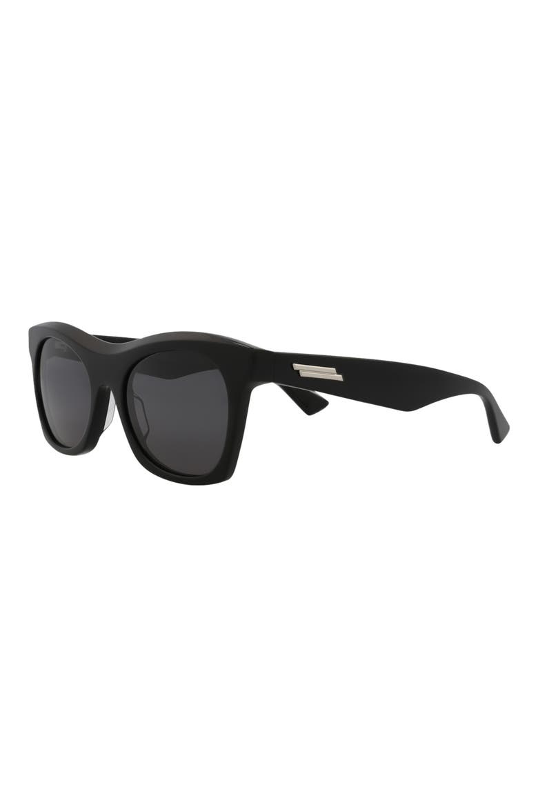 54mm Square Sunglasses, Alternate, color, BLACK BLACK GREY