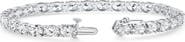 Bliss Diamond 10.75Ct Oval Cut Diamond Tennis Bracelet 7" 14k Gold Lab Grown