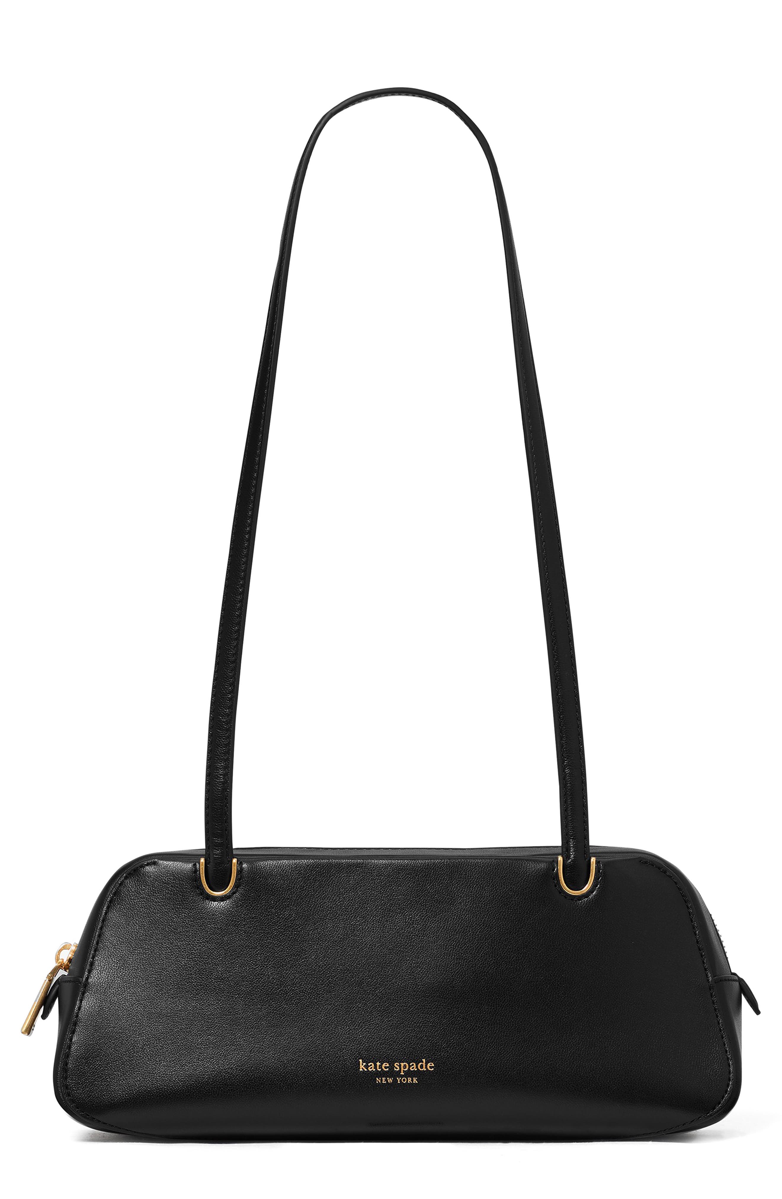 Kate Spade New York grace fine grain leather shoulder bag, Main, color, 