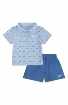 Nike Swoosh Print Dri-FIT Polo & Shorts Set