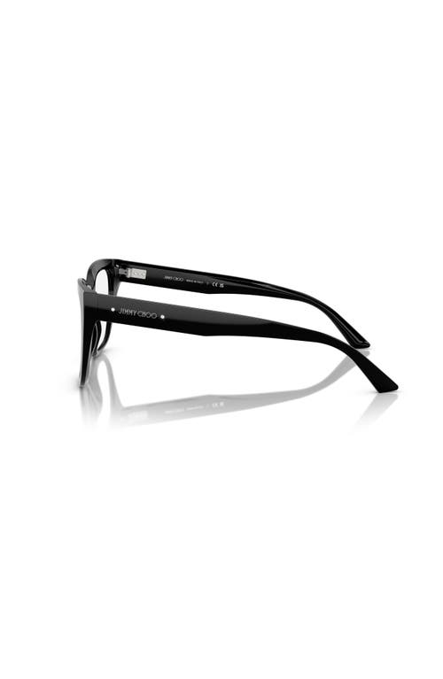 Jimmy Choo 52mm Square Optical Glasses In Black