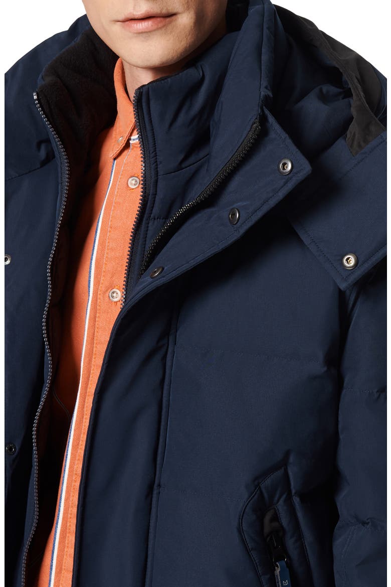Phoenix Water Resistant Down & Feather Coat, Alternate, color, INK
