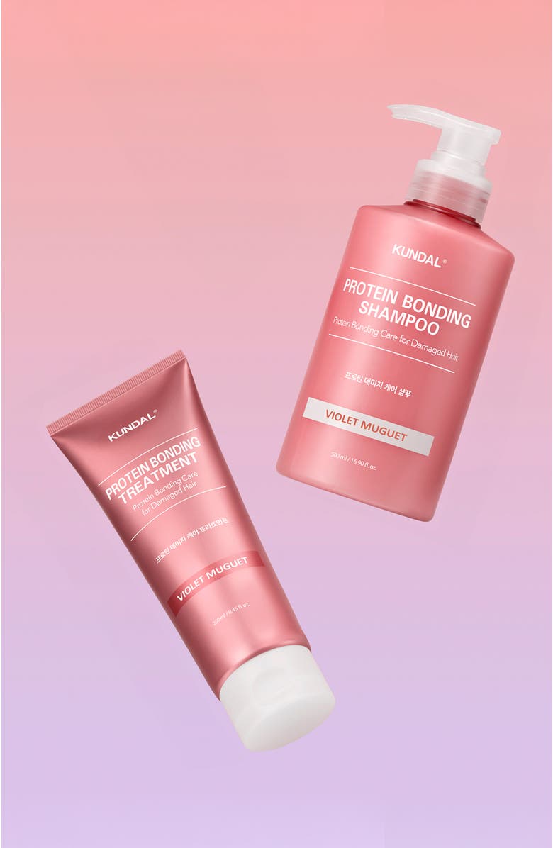 KUNDAL Protein Bonding Care Shampoo - Violet Muguet, Alternate, color, Pink