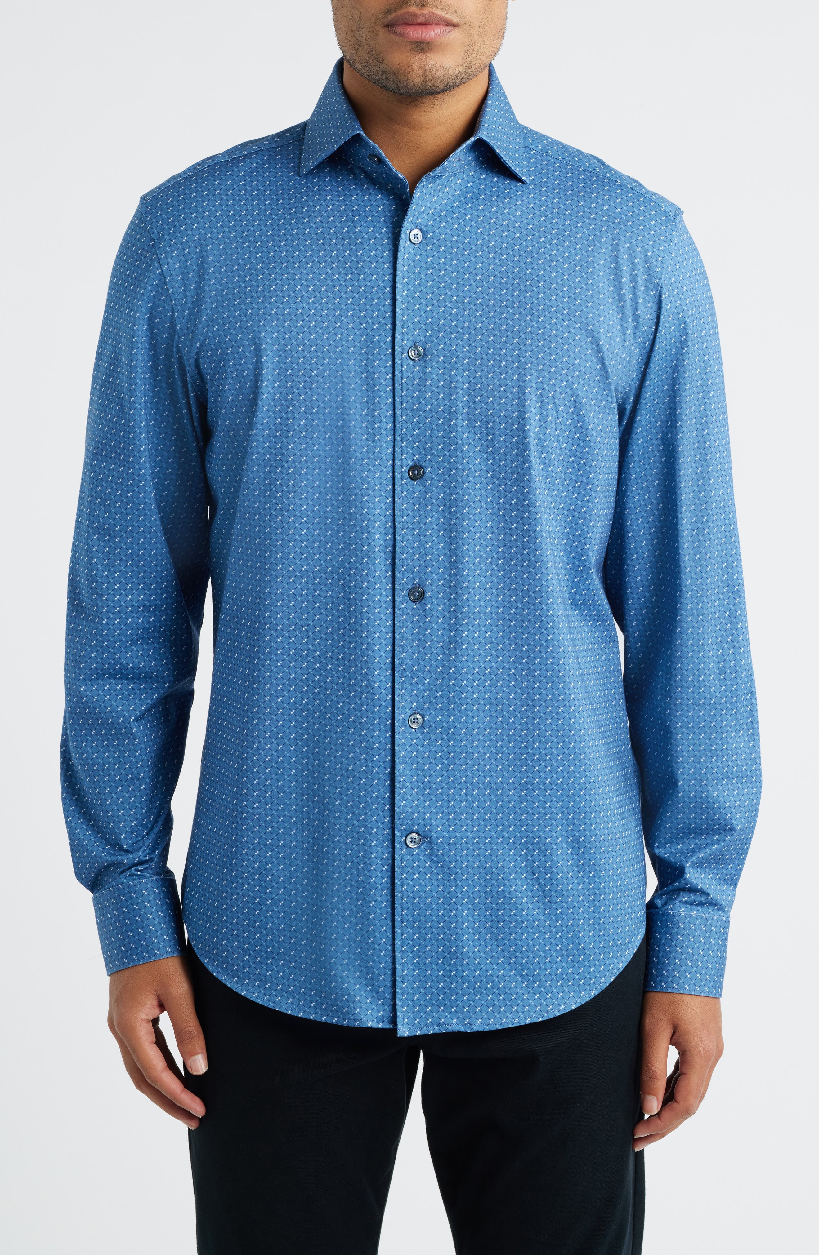 Devon OoohCotton Geo Print Button-Up Shirt