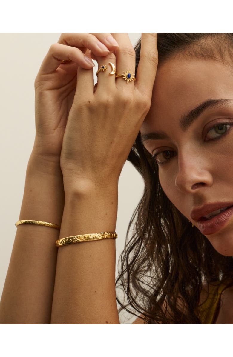 Ottoman Hands Celestial Bangle, Alternate, color, Gold