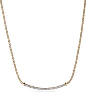 John Hardy JH Essentials Pavé Necklace, Gold, Diamonds, 1.8MM