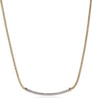 John Hardy JH Essentials Pavé Necklace, Gold, Diamonds, 1.8MM