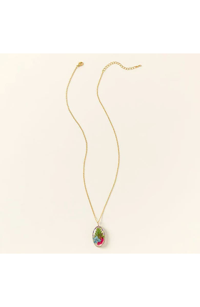 Uncommon Goods Mother and Daughter Flower Necklace by Belart, Alternate, color, Multi