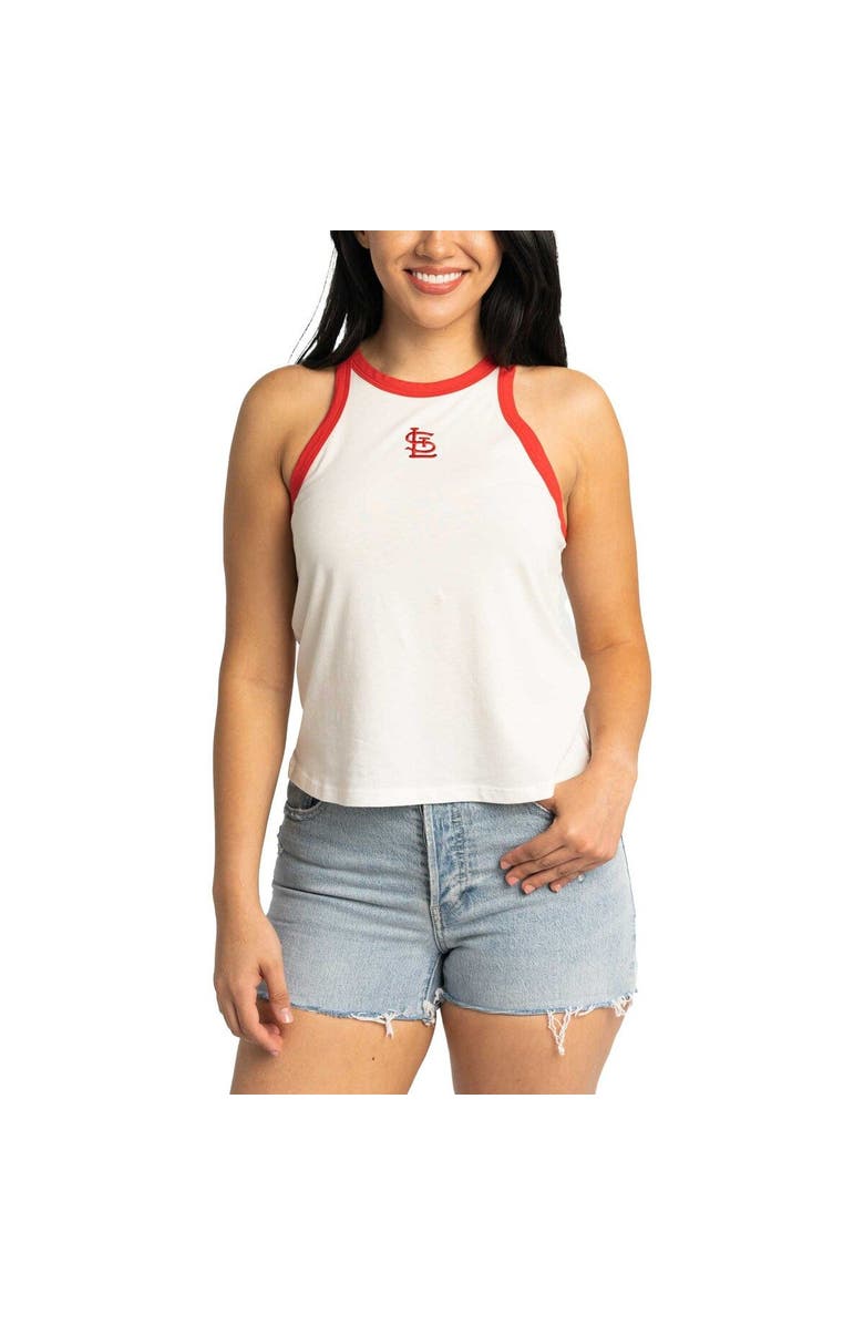 LUSSO Women's Lusso White St. Louis Cardinals Jane Tank Top, Main, color, White