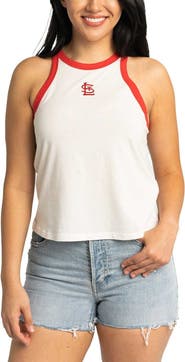 LUSSO Women's Lusso White St. Louis Cardinals Jane Tank Top