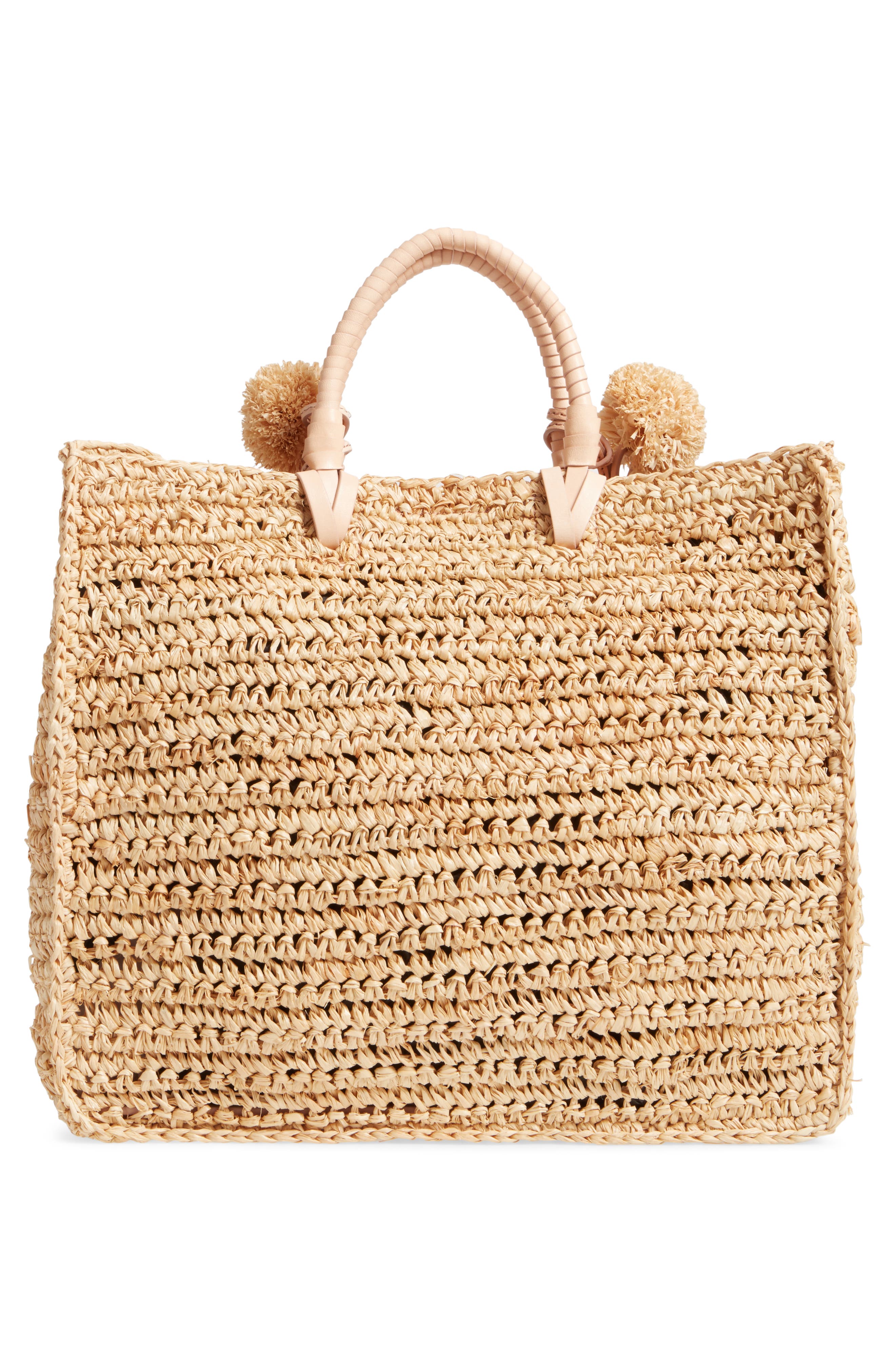 Loeffler Randall Straw Travel Tote, Alternate, color, 