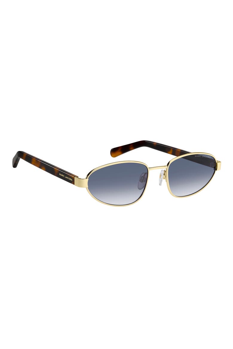 56mm Oval Sunglasses, Alternate, color, GOLD BLUE/ BLUE SF