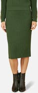 Yumi Rib Knitted Midi Column Skirt