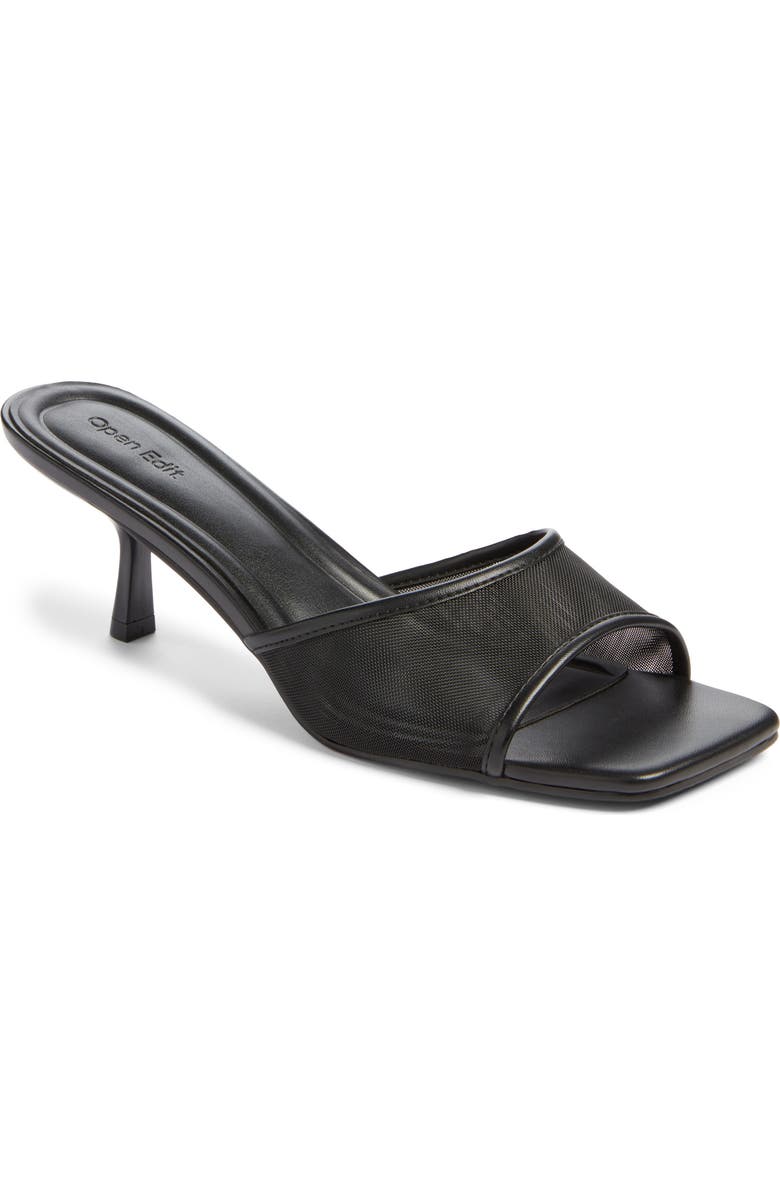 Open Edit Charlie Sandal, Main, color, Black