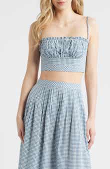 The Maisie Check Crop Camisole