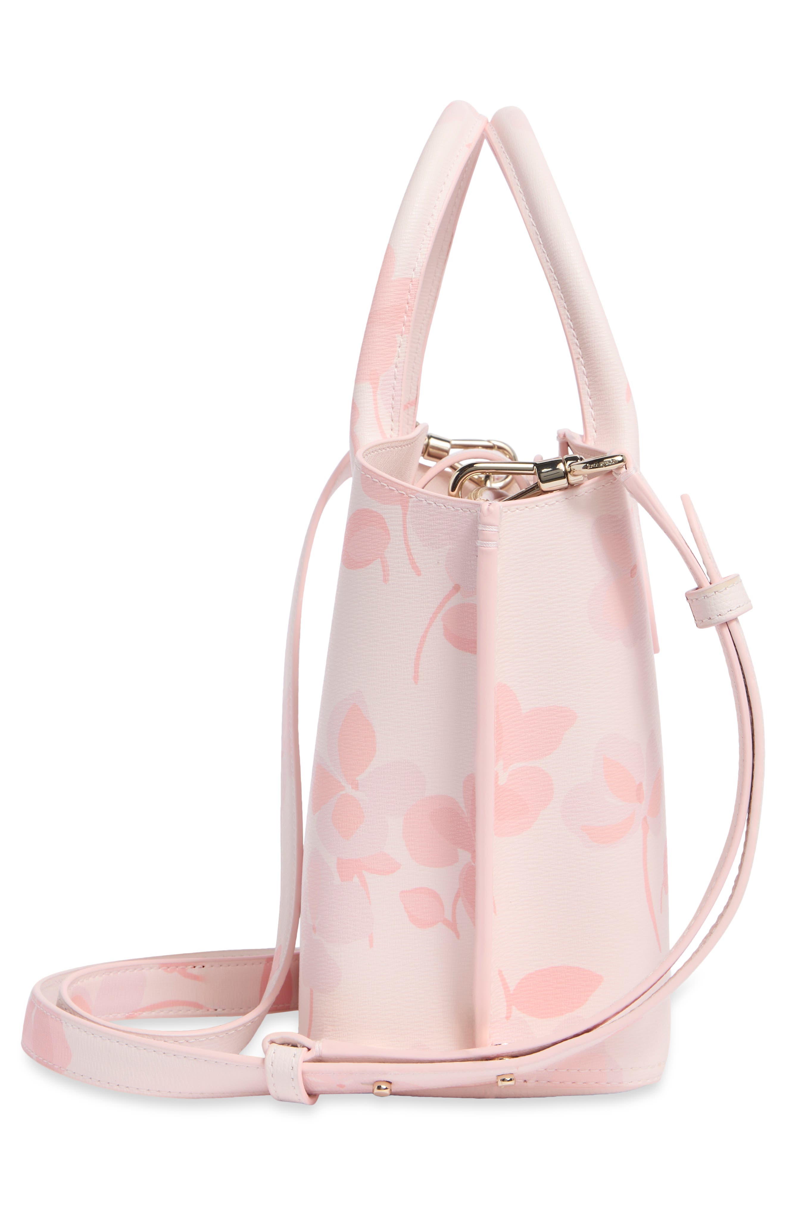 suite spring pansies print satchel, Alternate, color, BLUSH CLOUD MULTI