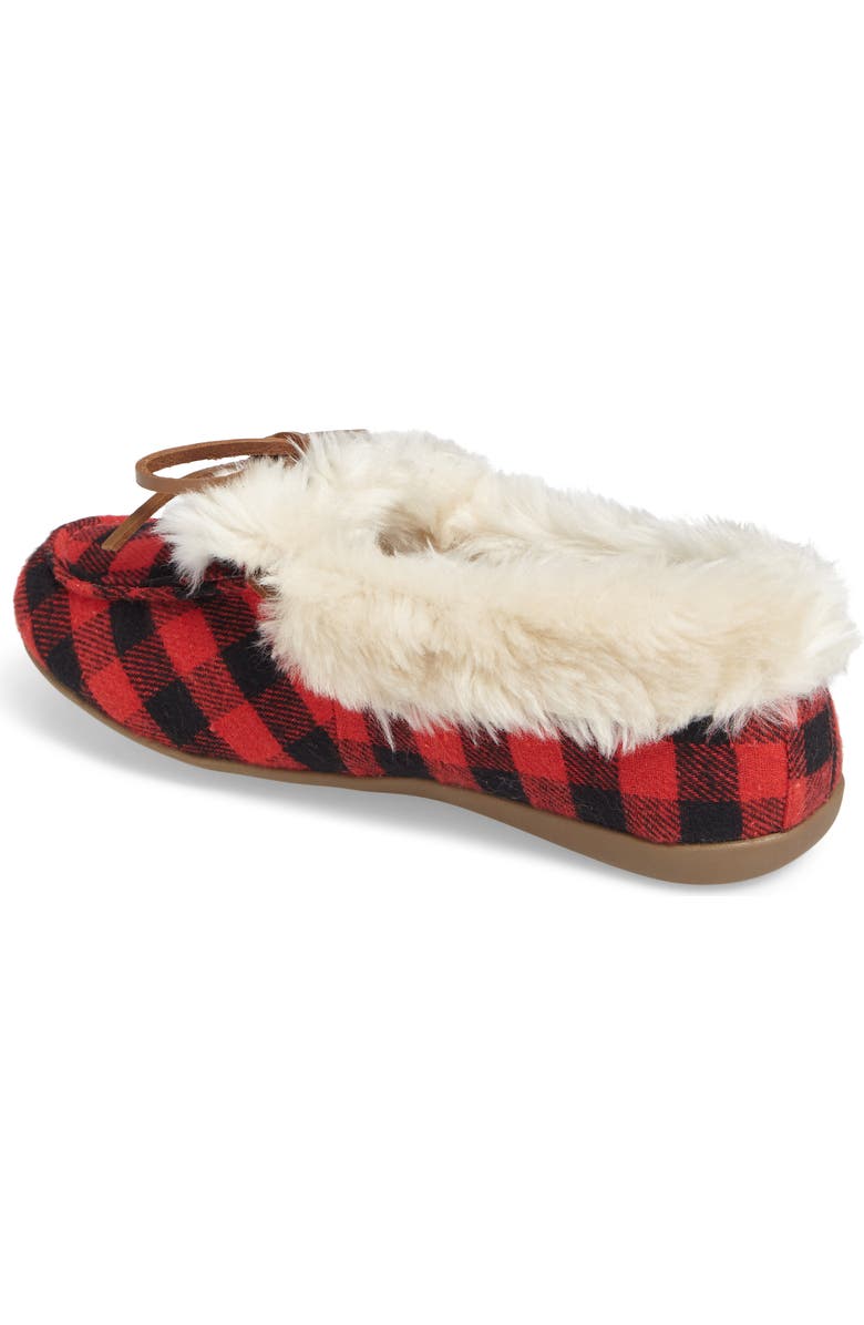 VIONIC WITH ORTHAHEEL Vionic Juniper Faux Fur Slipper, Alternate, color,