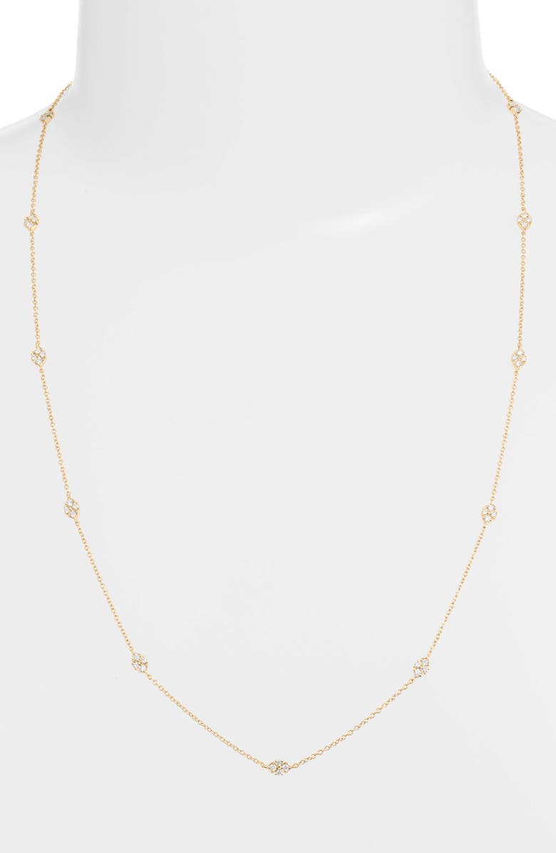 Bony Levy Diamond Station Necklace, Alternate, color,
